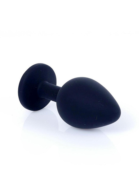 Анальная пробка - Jewellery Silicone Black Plug M Pink Sex Aura Киев - изображение 3