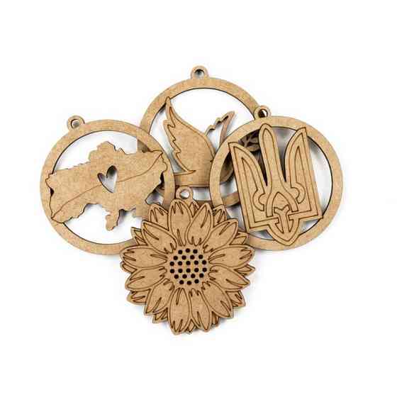 Дитячий набір заготовок "З Україною в серці" UKR-LOVE 7,5х8 см Вінниця