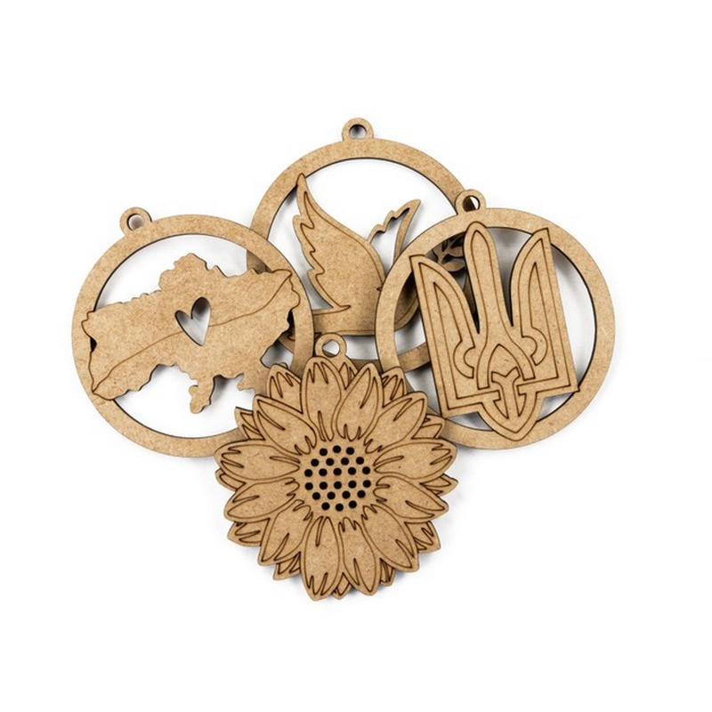 Дитячий набір заготовок "З Україною в серці" UKR-LOVE 7,5х8 см Вінниця - фото 1