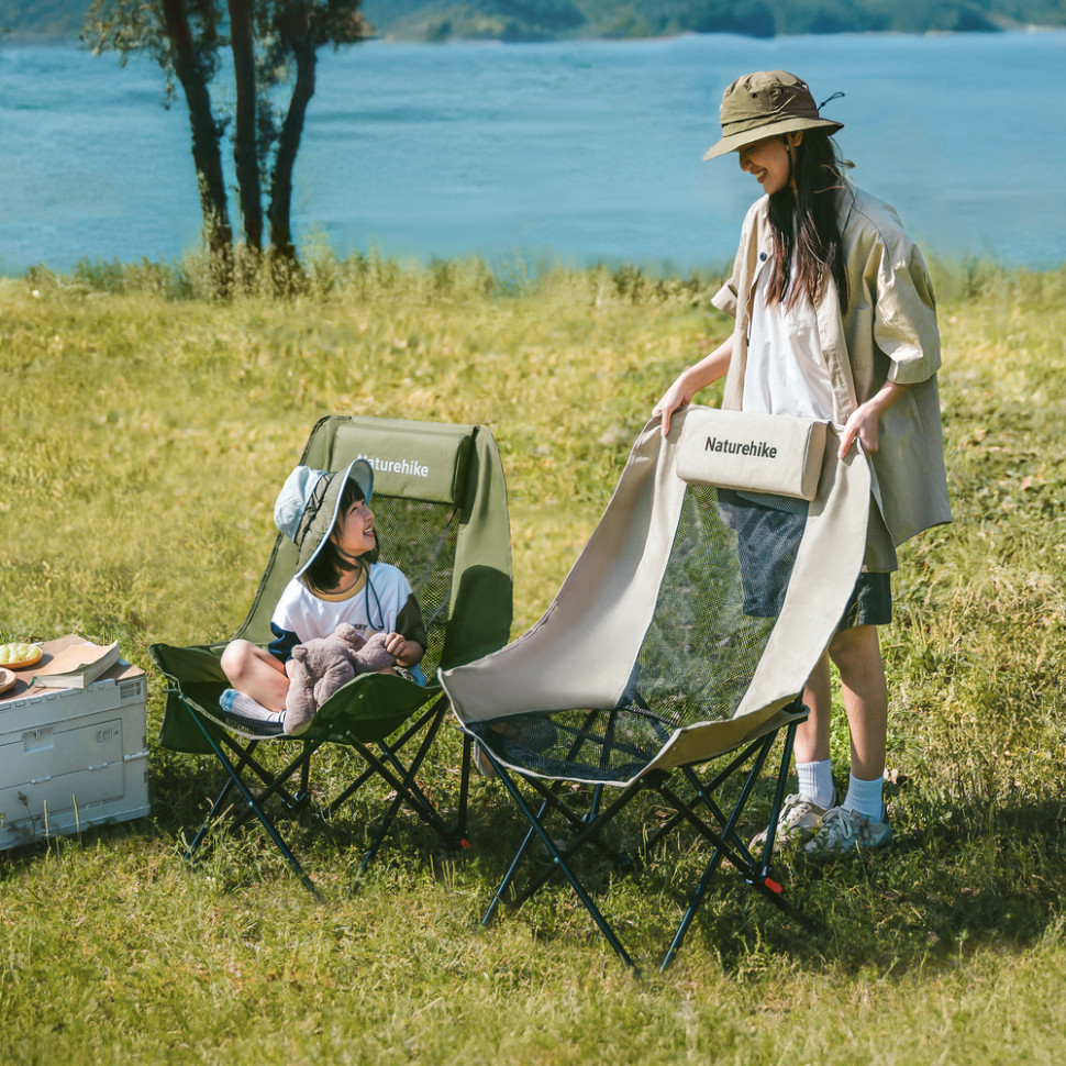 Стілець складаний Naturehike Sea Star 002 CNK2550JJ019, вуглецева сталь, олива Київ - фото 5