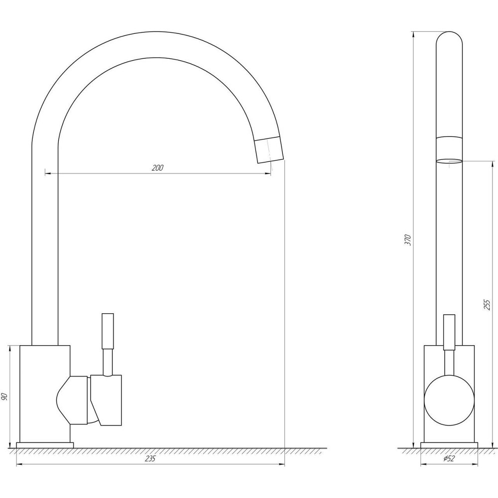 Змішувач для кухні Globus Lux ALPEN SUS-203S Київ - фото 5