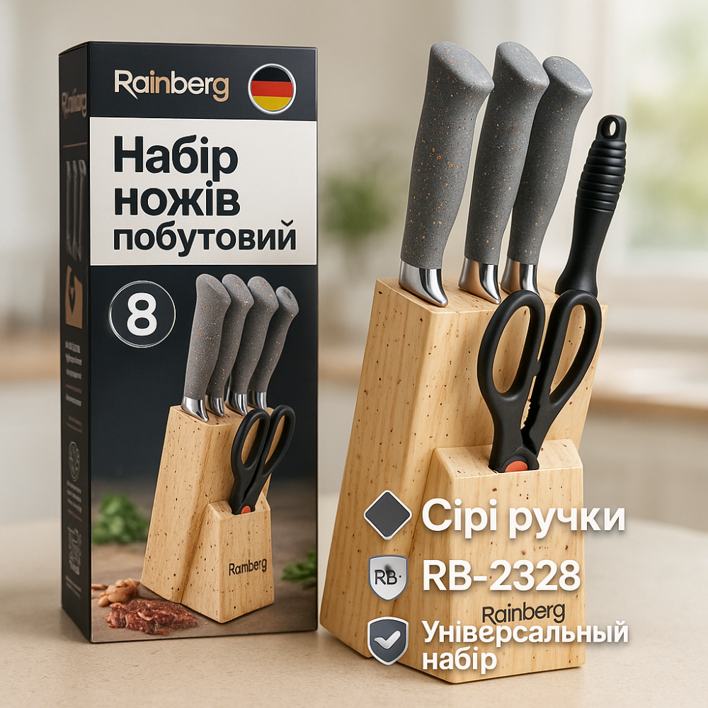 Набор ножей кухонные ножи поварские набор, Наборы ножей Отличный набор ножиков для кухни DR-45 Львов - изображение 10