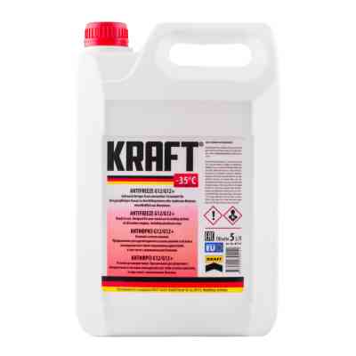 Антифриз KRAFT G12/G12+ -35 (красный) 5л (KF110) Винница