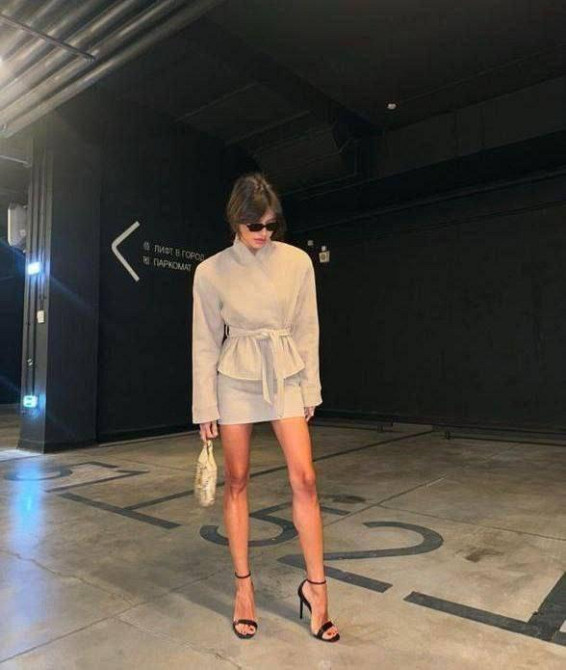 Жіночий стильний повсякденний костюм-двійка із замші на дайвінзі Шоколад, 50/52 Одеса - фото 3