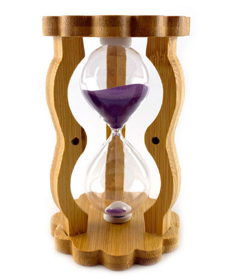 Часы песочные фиолетовые 10 мин дерево Киев - изображение 1