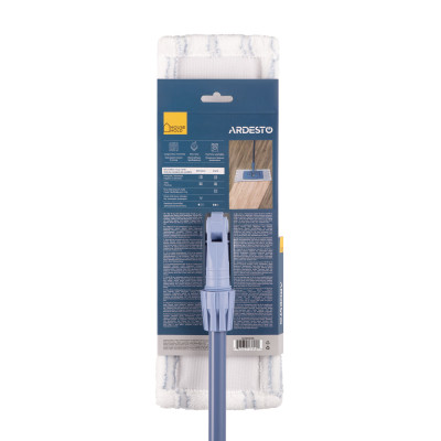 Швабра Ardesto Easy З телескопічною ручкою 70/120 см та змінною насадкою 40 см Синя (ARHE1121SB) Вінниця - фото 9