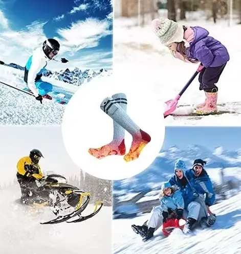 Шкарпетки з підігрівом ZBHSWZ07 з блоком живлення 5000mAh 38-44р. (Сірі) Вінниця - фото 6