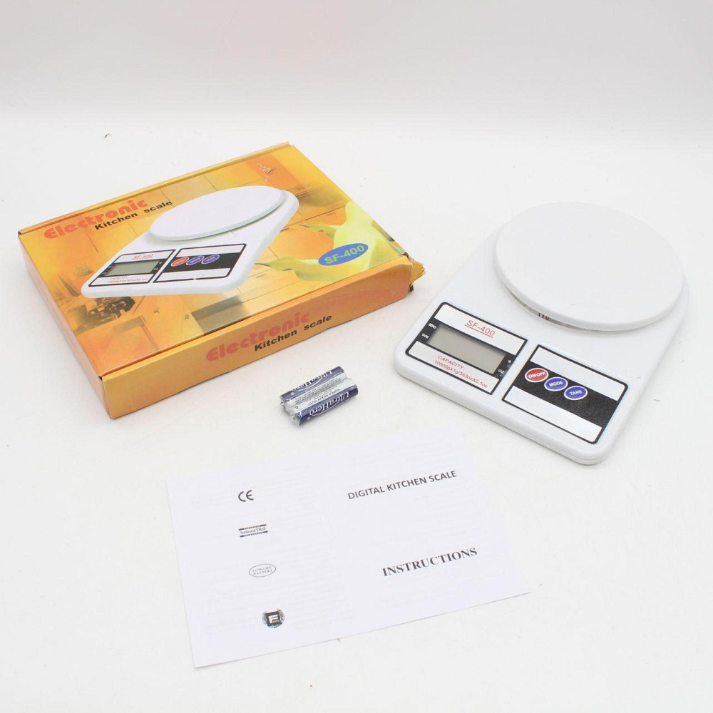 Кухонные весы до 10 кг, SF-400, на батарейках / Цифровые настольные весы для кухни Киев - изображение 9