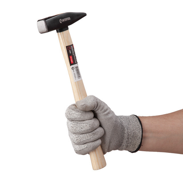 Молоток слесарный, 400 г, ручка из ясеня INTERTOOL HT-0253 Киев - изображение 9
