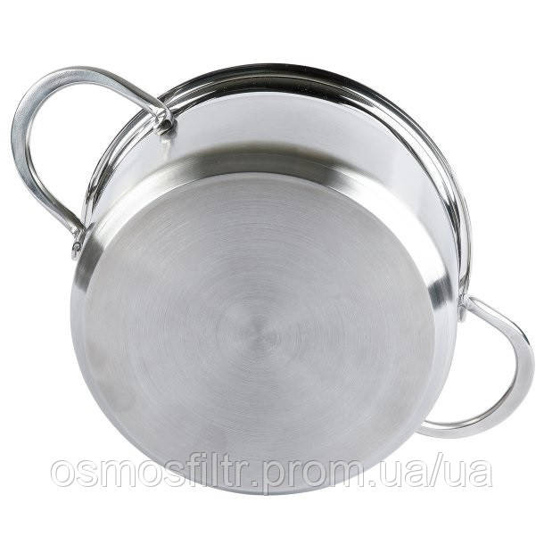 Каструля Axentia Brilliant Ø 16 см 1.8 л зі скляною кришкою нержавіюча сталь (135939) Київ - фото 5
