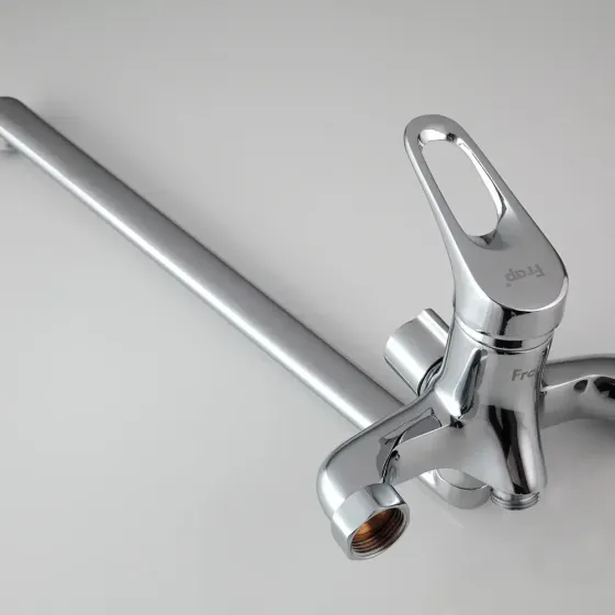 Смеситель для ванны FRAP F2213 с душевым гарнитуром, длинный излив Киев