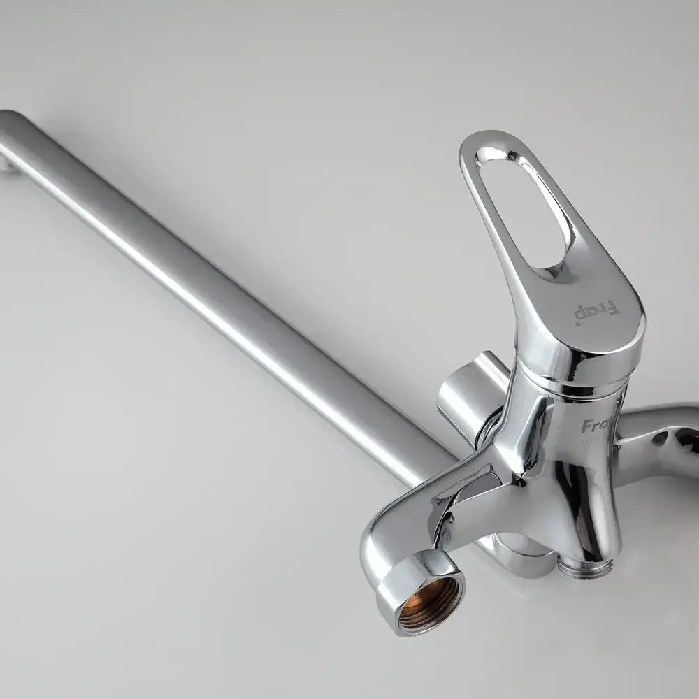 Змішувач для ванни FRAP F2213 з душовим гарнітуром, довгий вилив Київ - фото 6