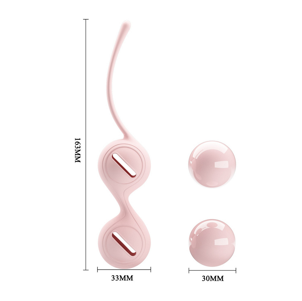 Вагинальные шарики Pretty Love Kegel Tighten розовые, 16.3 х 3.3 см Sex Aura Киев - изображение 8