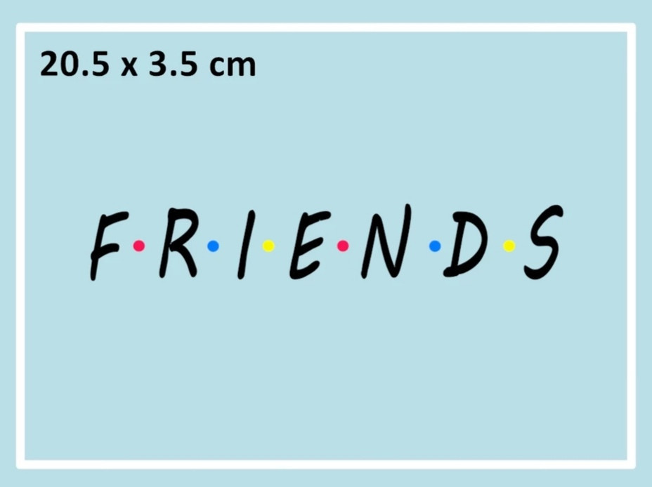 Термонаклейка надпись на футболку Друзья Friends Киев - изображение 1