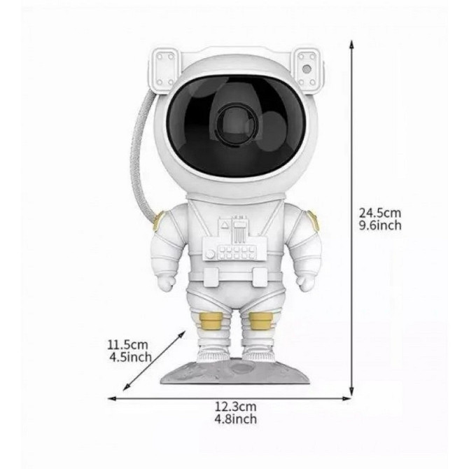 Ночник проектор звездного неба Astronaut Big, с пультом, 8 режимов, USB питание, ABS пластик, светод Киев - изображение 5