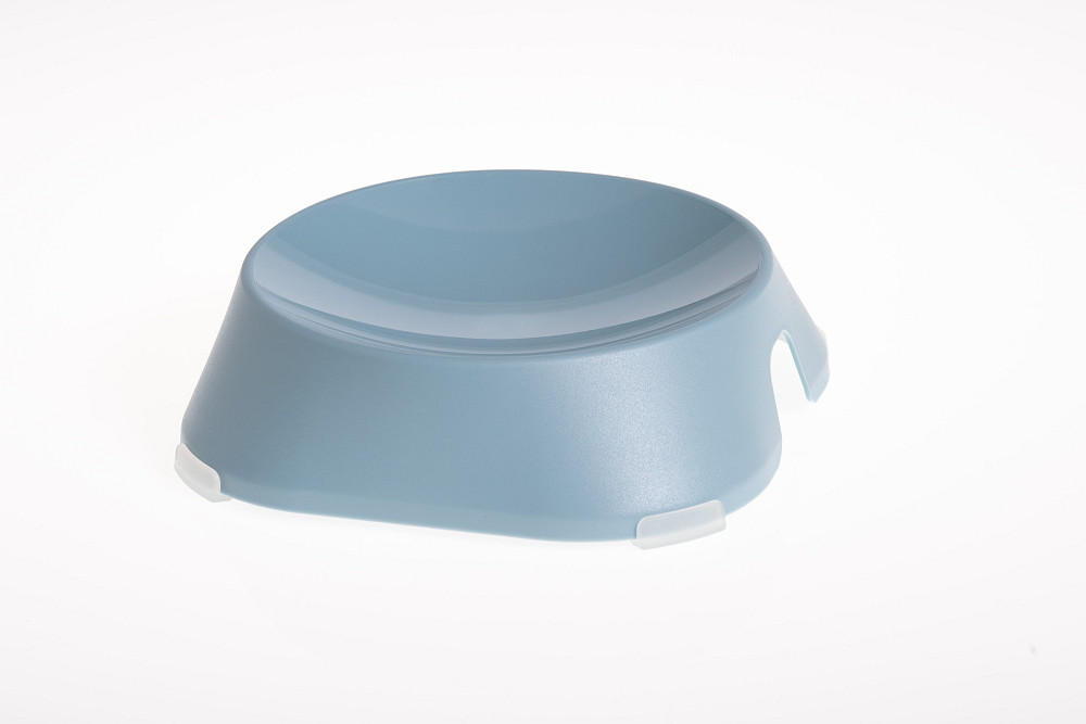 FIBOO Пласка миска з антиковзними накладками Flat Bowl, блакитний Київ - фото 1