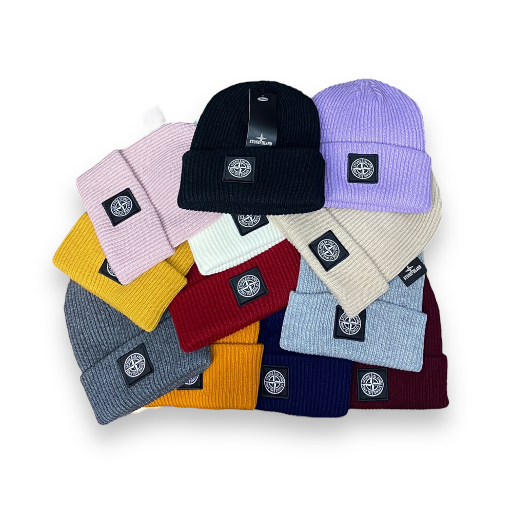 Шапка Stone Island серый one size(р) Красный Запорожье - изображение 1