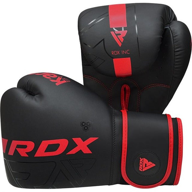 Боксерські рукавиці RDX F6 Kara Matte Red 10 унцій (капа в комплекті) Кам'янське - фото 4