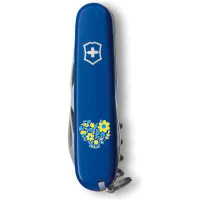 Нож Victorinox Spartan Ukraine 91 мм Квіткове серце (1.3603.2_T1246u) Винница