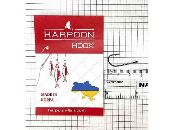 Гачки одинарні 2 (5шт/уп) BIG EAR ТМ HARPOON Київ