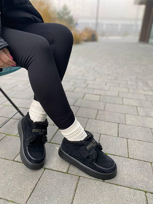 Edan Instruments Черевики жіночі EDAN 157 чорні (зима, замша натуральна) (6130) Коломия - фото 3