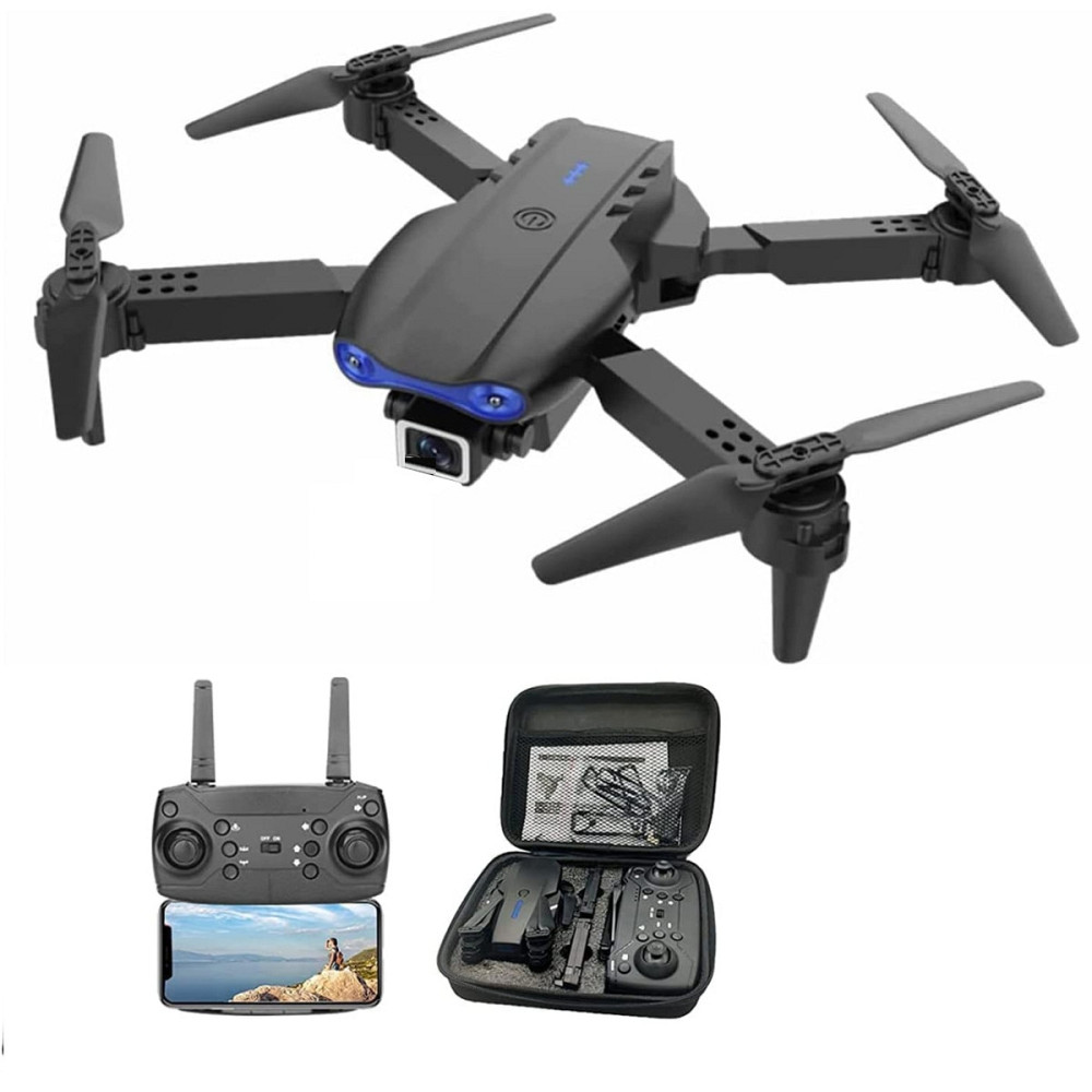 Квадрокоптер дитячий мінідрон E99 Pro з камерою 720P (до 20 хв польоту) 2 акумулятори та кейс Чорний Київ - фото 2