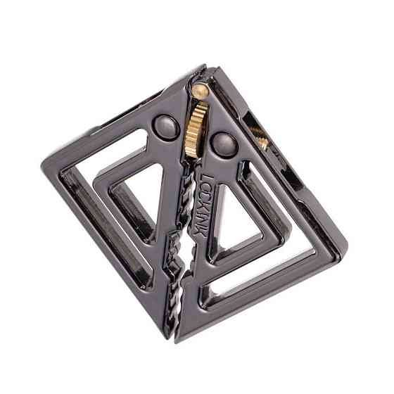 Затискачі для сосків із важкою підвіскою LOCKINK Adjustable Nipple Clamps with Heavy Pendant — Grey Sex Aura Київ