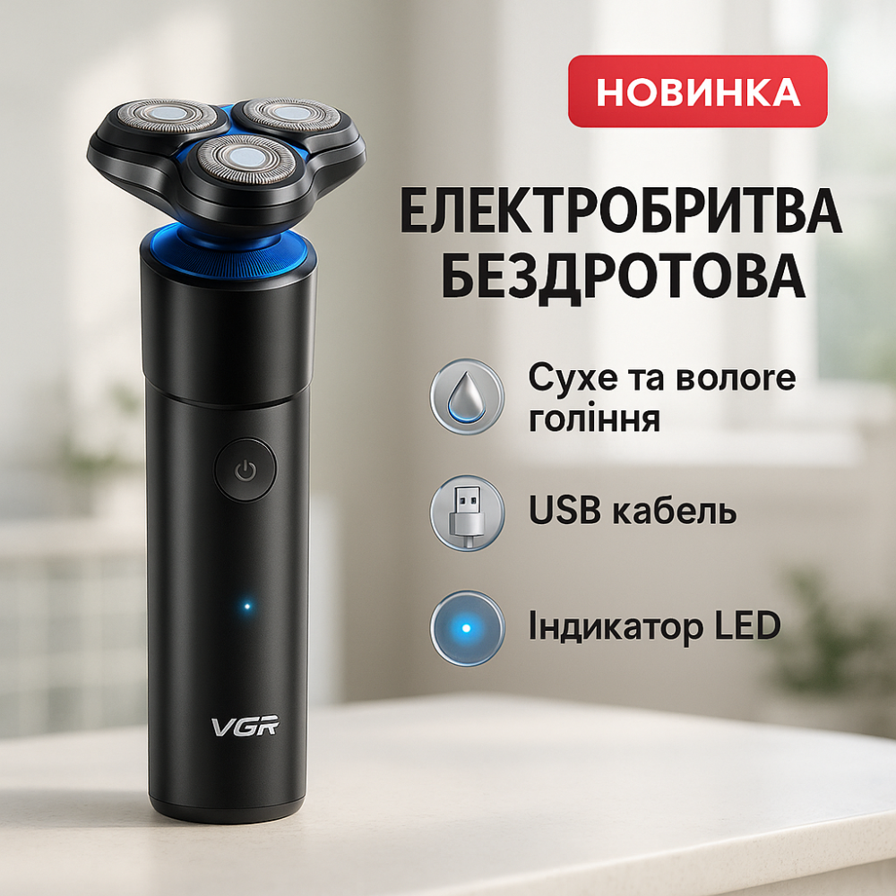 Електробритва для ідеального гоління, Бритви акумуляторні, Хороша електробритва для бороди LM-81 Київ - фото 17