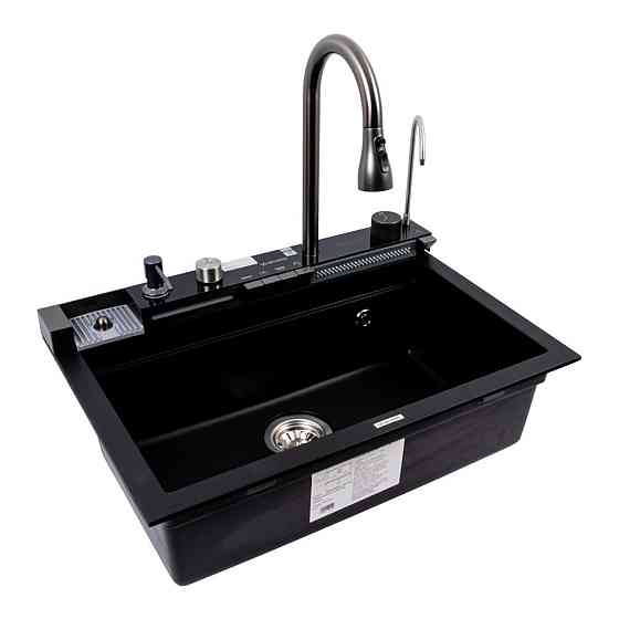 VALESO Гранітна мийка VALESO IRENA 6846 матова Чорна Коломыя