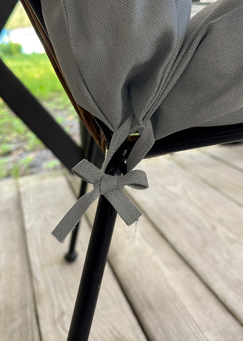 Подушка для стільців (50x120х8 см) подвійна Decorator Sawana колір сірий 84-163 Київ - фото 8