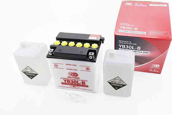 Акумулятор 12V30Аh YB30L-B кислотний (L168*W132*H176mm) Бершадь
