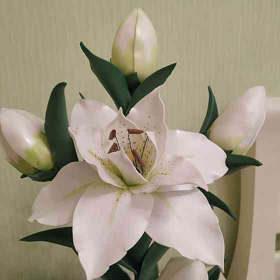 Світильник-нічник "Махрова біла лілія" Дніпро