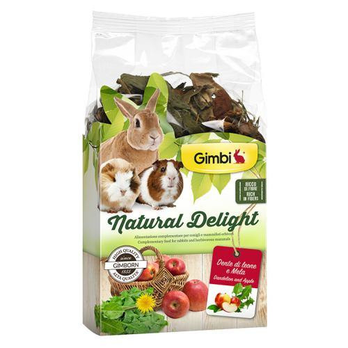 Трав'яний мікс GimBi Natural Delight для гризунів, кульбаба і яблука, 100 г Вінниця - фото 1