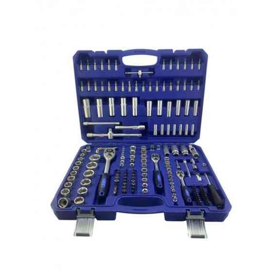 Набор инструментов UKC 172 предмета в кейсе, торцевые головки, трещотки, биты, автоинструмент Одесса