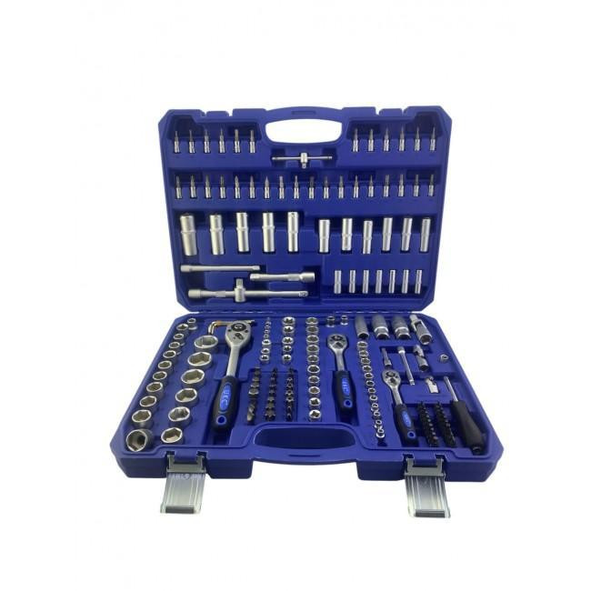 Набор инструментов UKC 172 предмета в кейсе, торцевые головки, трещотки, биты, автоинструмент Одесса - изображение 2