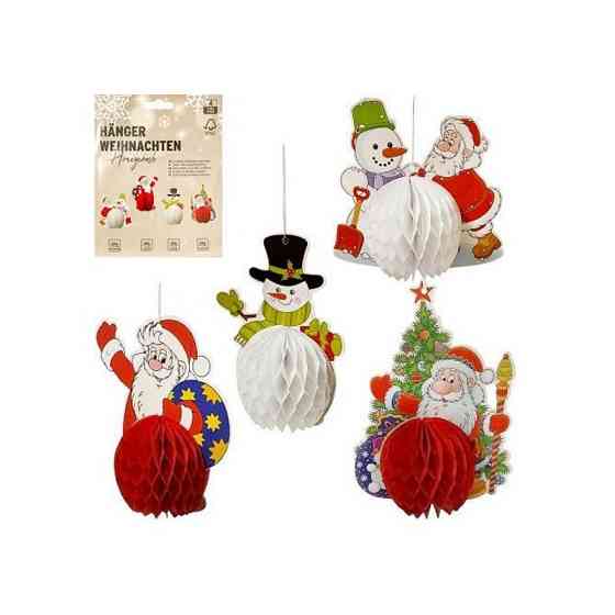 Набір паперових підвісних прикрас "Новорічні історії" CG-4, 4 шт Вінниця