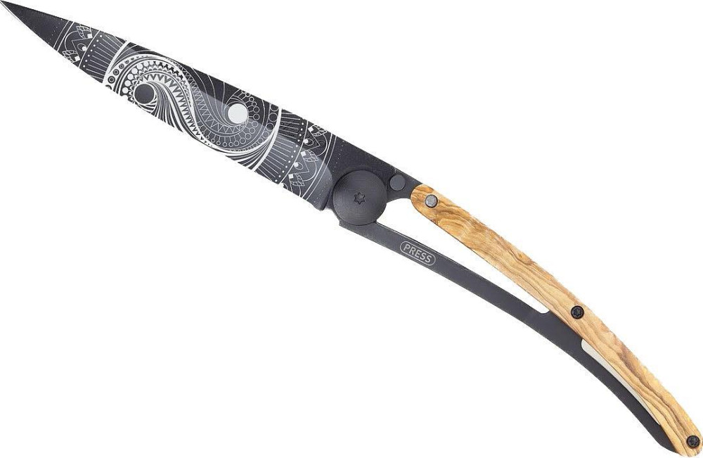 Универсальный Складной Нож с лазерной гравировкой Инь и Янь Deejo 