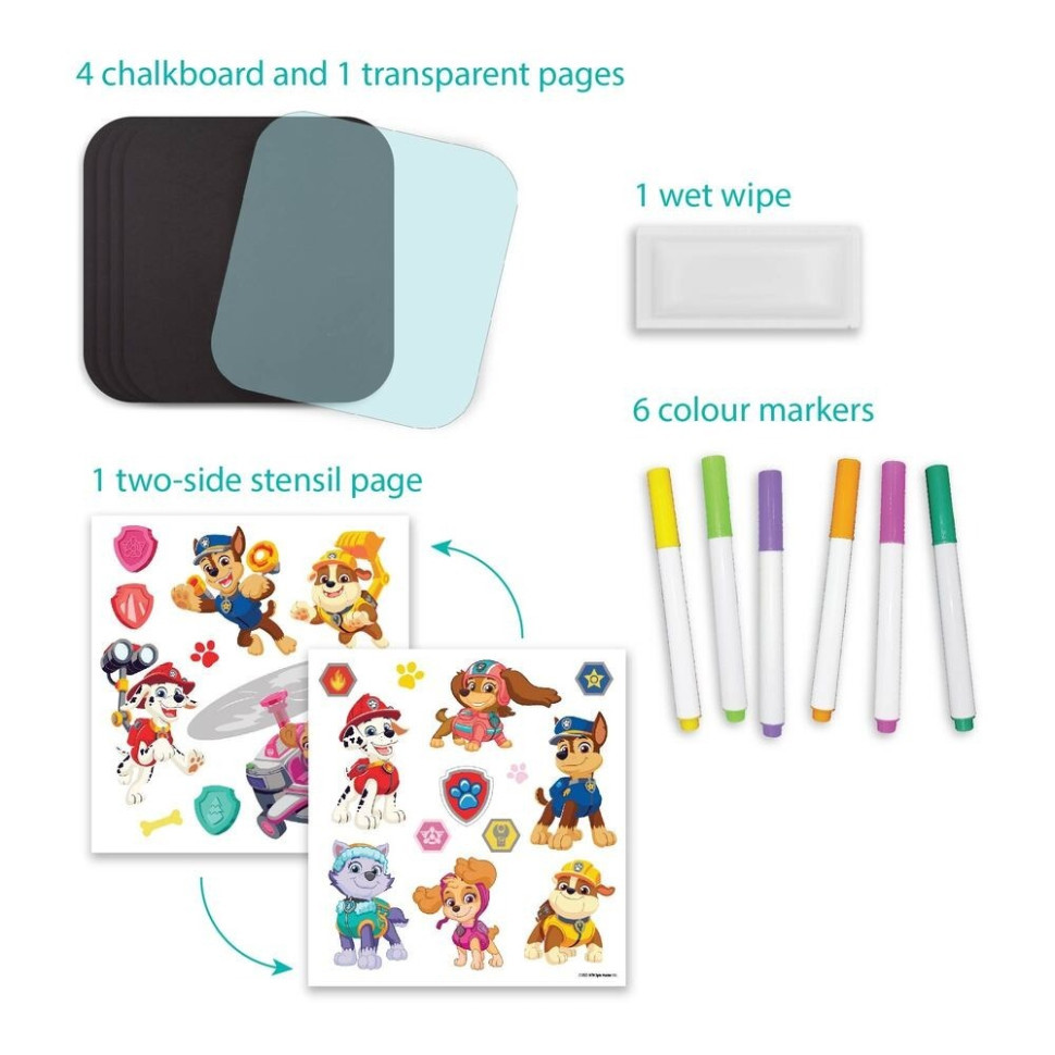 Дитяча набір для малювання "Paw Patrol" 200518, 6 кольорових маркерів Вінниця - фото 3