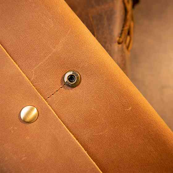 Портмоне в ретро стиле и матовой коже Рыжий (Vintage) Киев