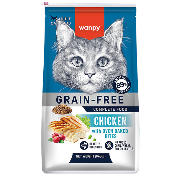 Wanpy Adult Cat Grain Free Chicken ВАНПІ КУРКА ДЛЯ КОТІВ сухий беззерновий корм Київ - фото 1
