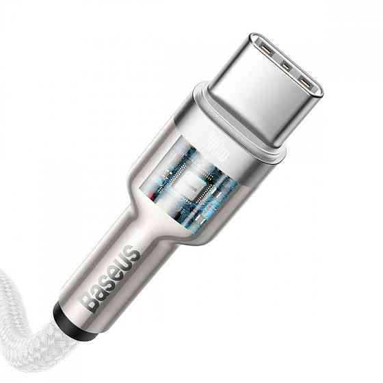 Кабель Baseus Cafule Metal Type-C to Type-C 100W 2м белый Львов