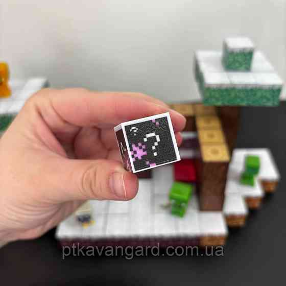 Магнитный конструктор Майнкрафт 125 магнитных блоков домик в снегу с фигурками Dream World LZCK 026 Хмельницкий