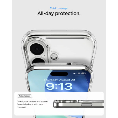 Чехол для мобильного телефона Spigen Ultra Hybrid S MagFit iPhone 17 Clear White (ACS09981) Винница - изображение 11