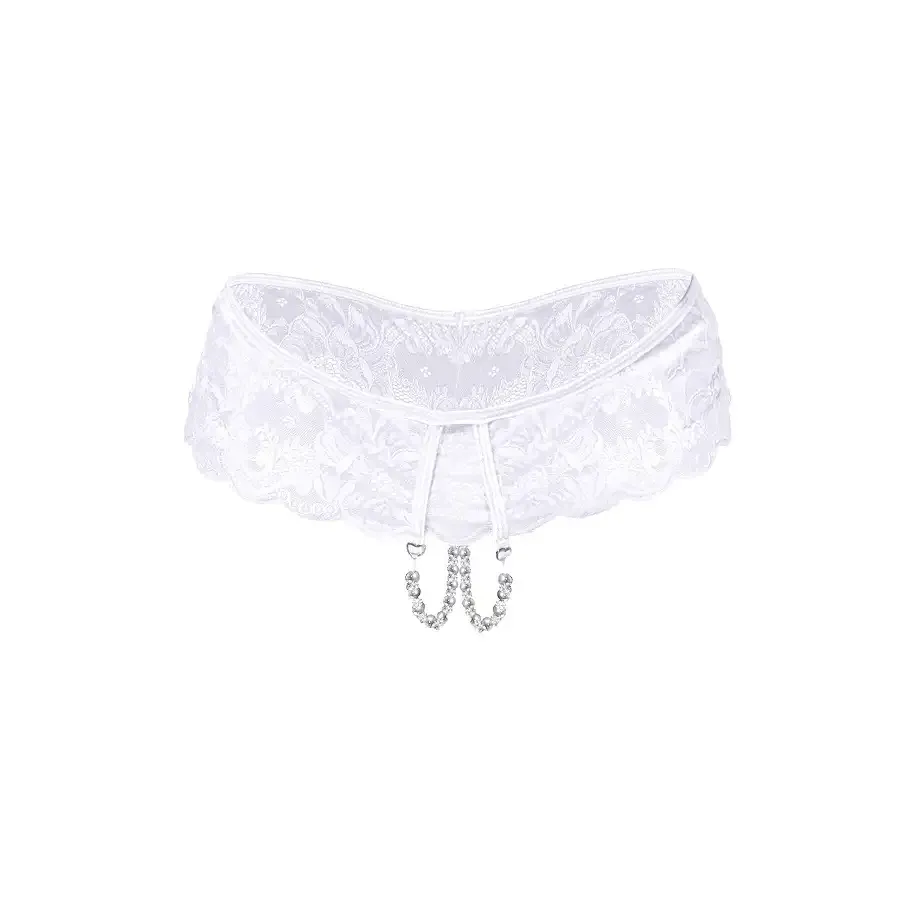 Сексуальні відкриті трусики Art of Sex - Isabell, колір білий, розмір L-2XL Львов - изображение 2