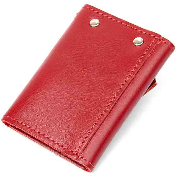 Шкіряна компактна ключниця GRANDE PELLE 11395 Червоний Київ