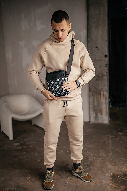 Барстека Nike, Чоловіча сумка через плече, Текстова барсетка на три відділення, Брендаова сумкаMasterSem Київ - фото 4