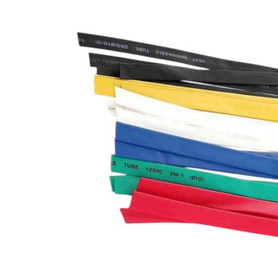 Кембрик термоусадочный 100см, d=10 АССОРТИ упак 20шт Мукачево