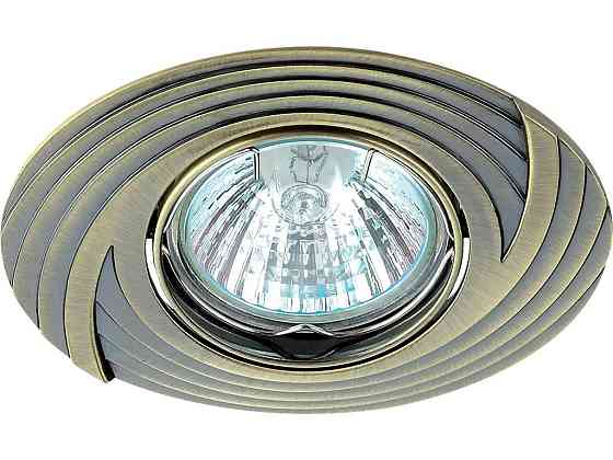 Спот - встраиваемый светильник 1хGU10х50W, бронза, L6134 поворотный Днепр