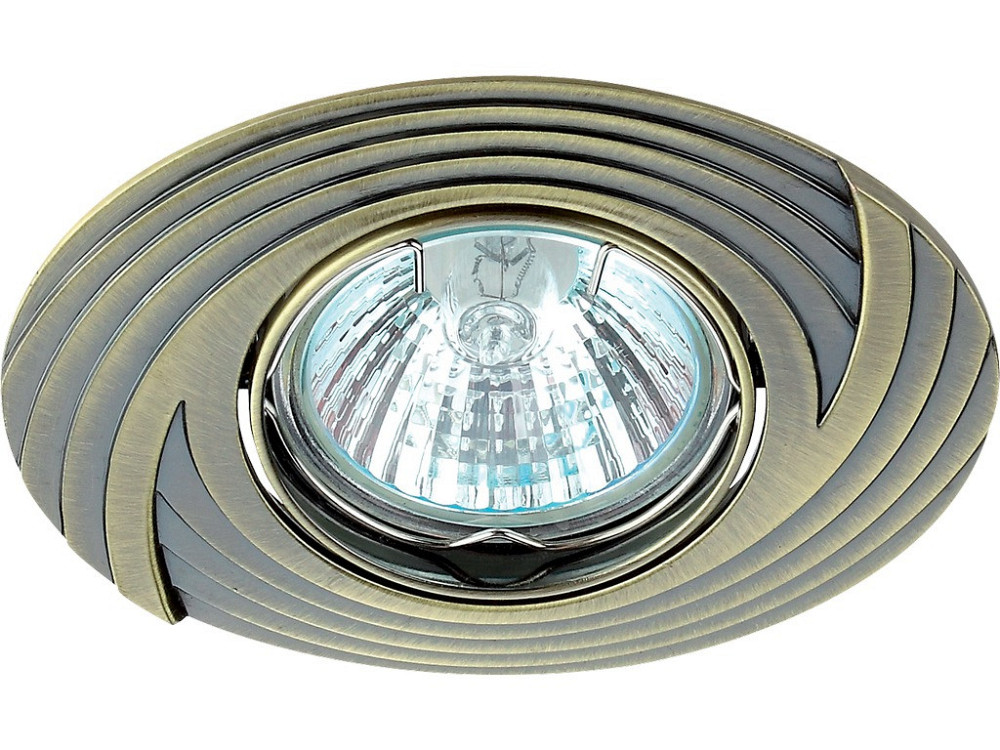 Спот - встраиваемый светильник 1хGU10х50W, бронза, L6134 поворотный Днепр - изображение 1