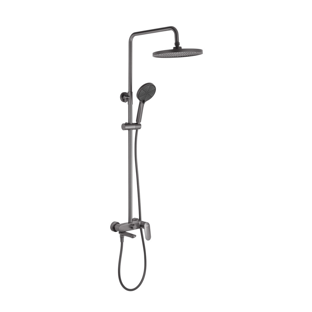 Душевая система внешнего монтажа с изливом Kroner Element 211318-5301 графит Киев - изображение 1